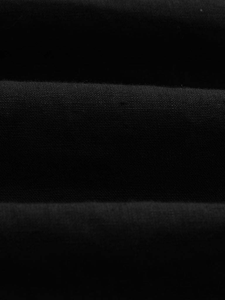 Kurt Trouser- Black Washed Linen Wax London Shirts