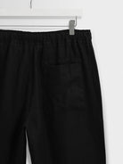 Kurt Trouser- Black Washed Linen Wax London Shirts