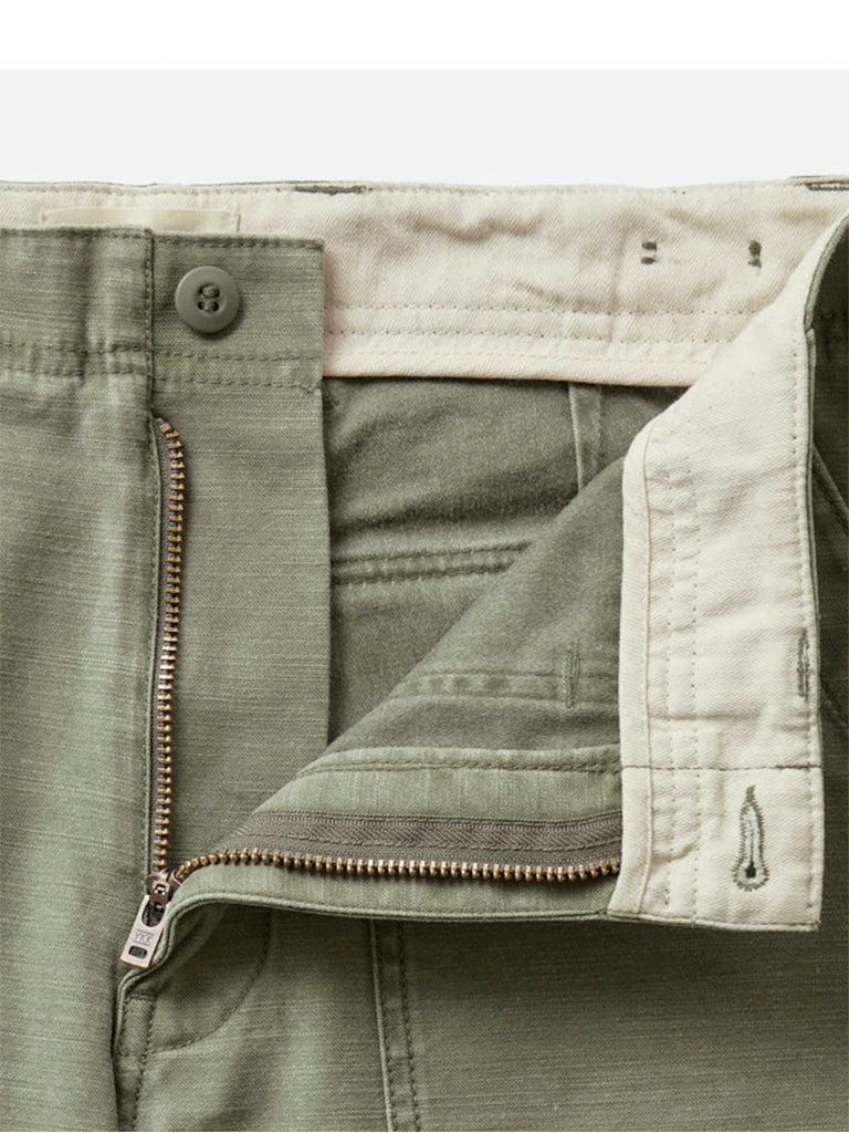 Surplus Short- Field Olive Reverse Sateen Taylor Stitch Shorts