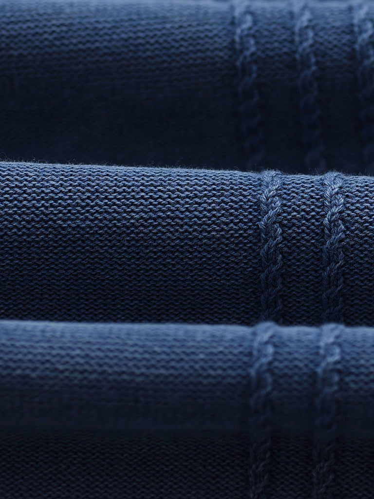 Ivy- Washed Blue Cotton Knit Wax London Shirts
