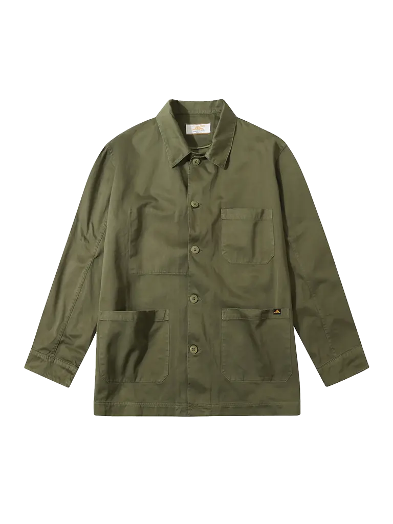 Garbadine Work Jacket- Olive Le Mont St Michel