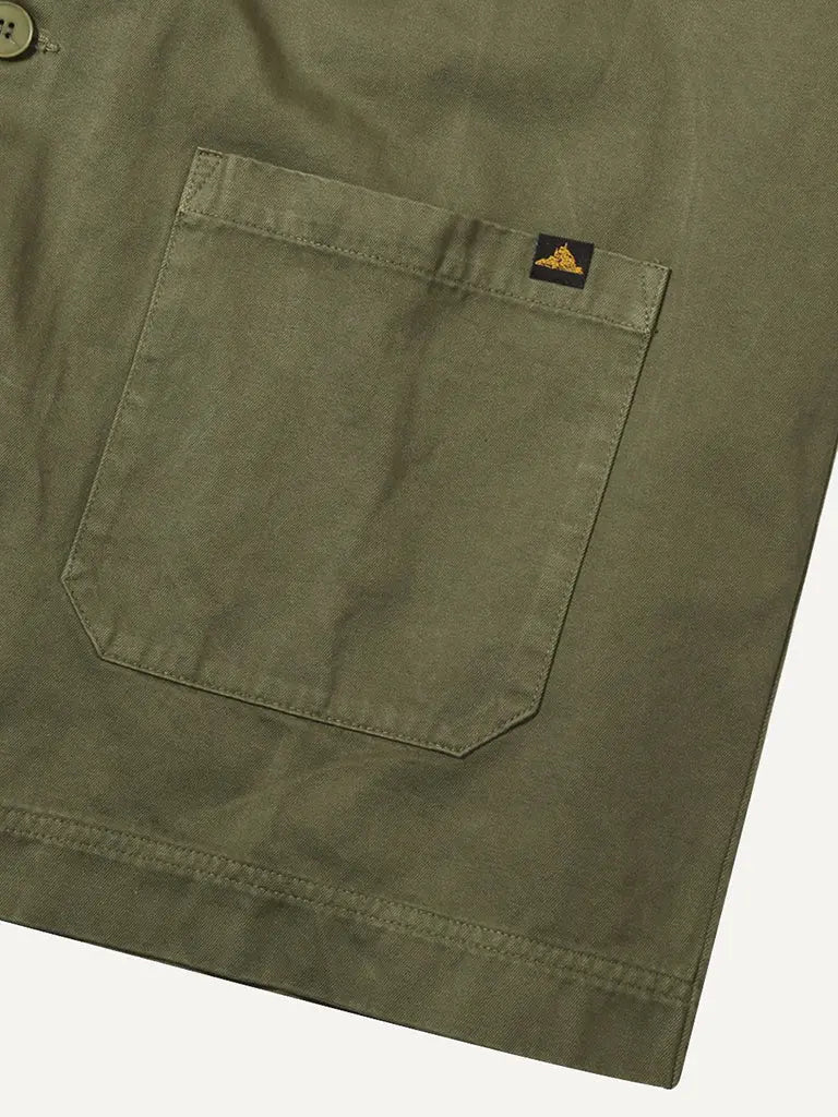 Garbadine Work Jacket- Olive Le Mont St Michel