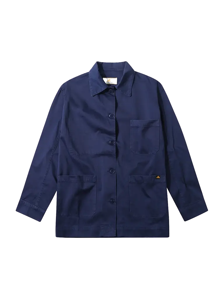 ★Le Mont Saint Michel★ POTINE WIDELEG COTTON GABARDINE PA Le Mont St Michel | Gabardine Work Jacket- Blue – Eames NW