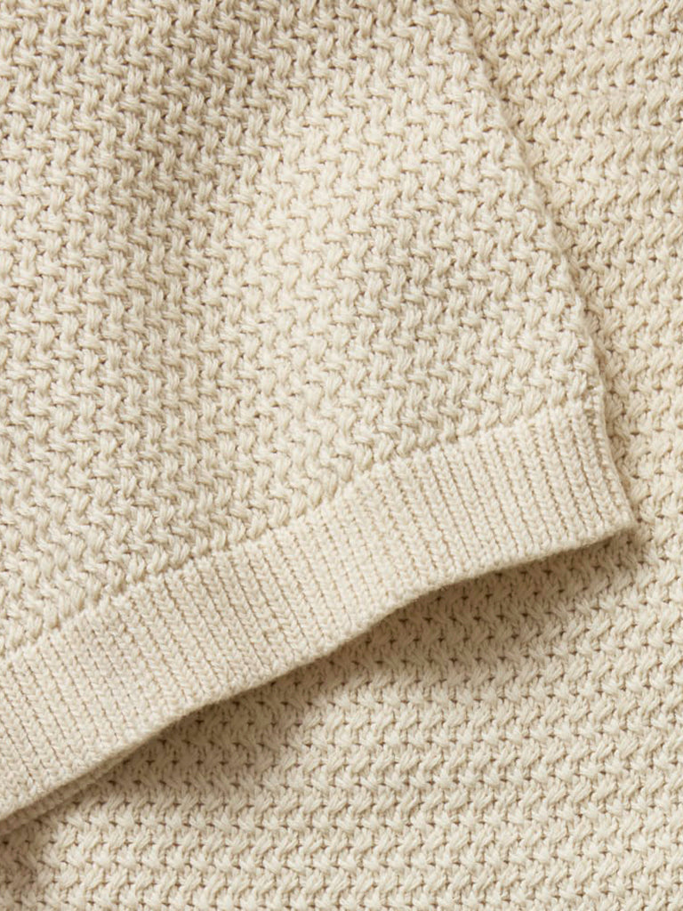 Button Down Polo- Oat Crochet Taylor Stitch Shirts