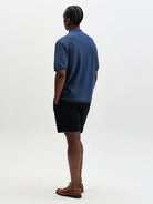 Ivy- Washed Blue Cotton Knit Wax London Shirts