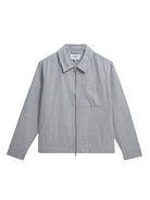 Eldon- Light Blue Herringbone Cotton Wax London Jackets