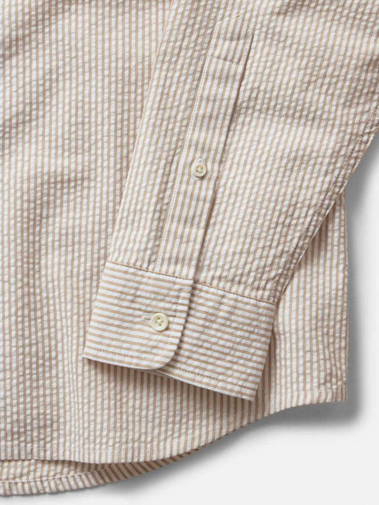 Jack Shirt- Sand Stripe Seersucker Taylor Stitch Shirts