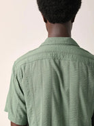 Striped Seersucker Shirt- Green Corridor