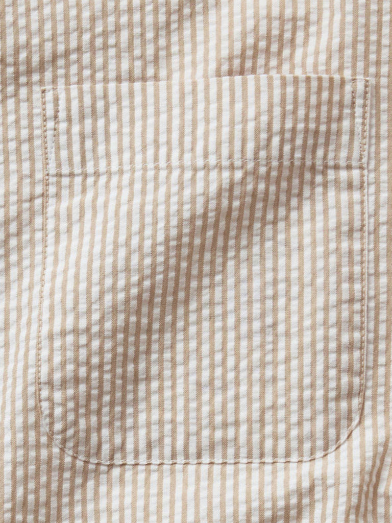 Jack Shirt- Sand Stripe Seersucker Taylor Stitch Shirts
