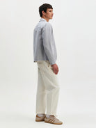 Eldon- Light Blue Herringbone Cotton Wax London Jackets