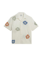 Didcot- Ecru And Multicolour Floral Applique Wax London Shirts