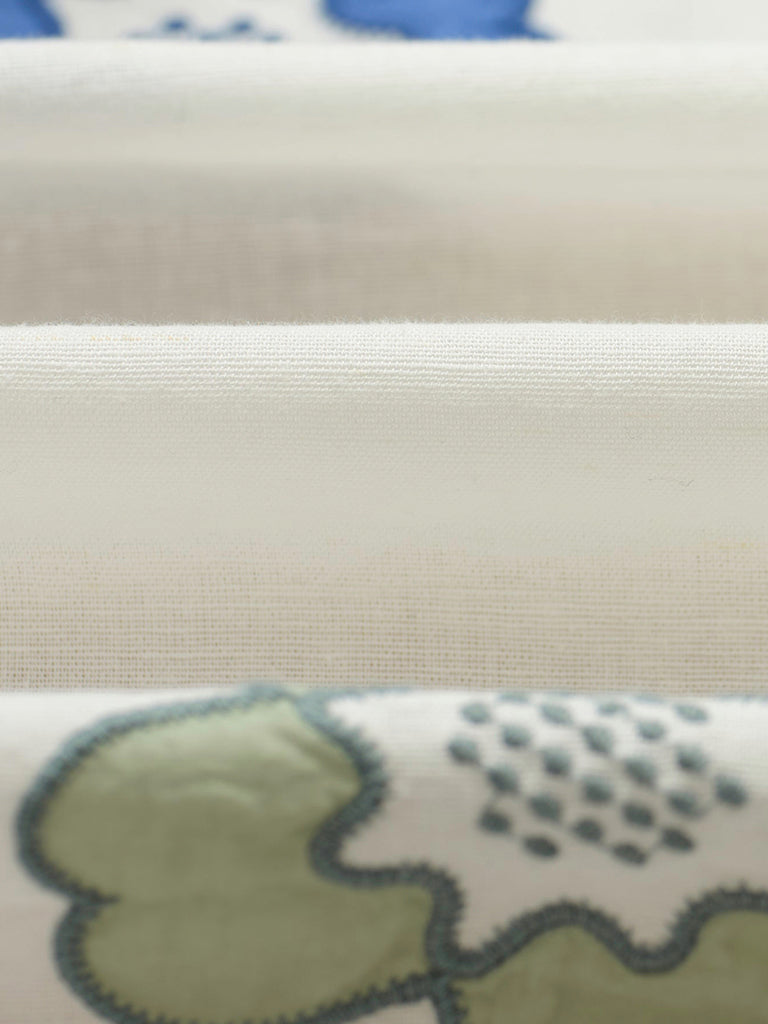 Didcot- Ecru And Multicolour Floral Applique Wax London Shirts