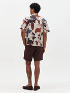 Didcot - Ecru And Multicolour Abstract Shapes Wax London Shirts