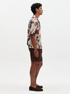 Didcot - Ecru And Multicolour Abstract Shapes Wax London Shirts