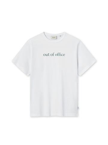 Out T-Shirt - White/Dark Green