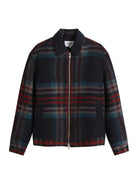 Heath Jacket - Navy & Multicolor Check Italian Wool Wax London Jackets