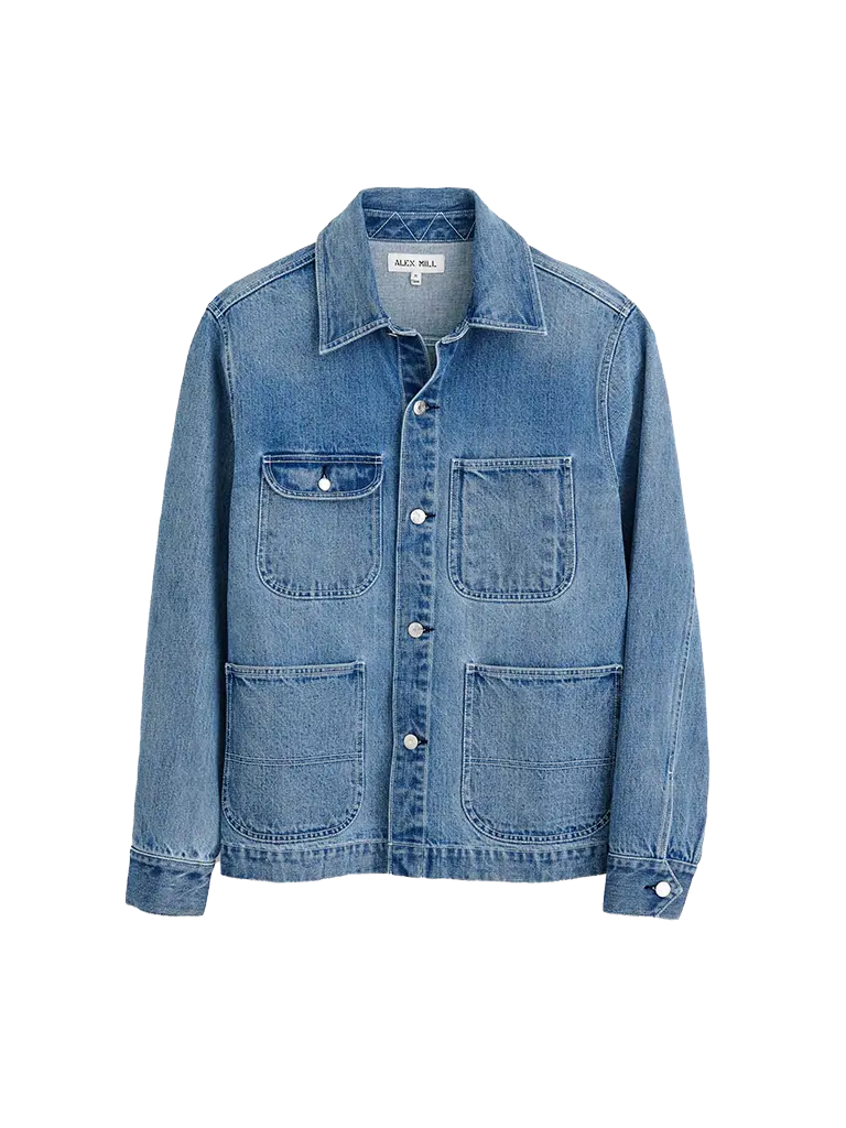 Work Jacket- Vintage Wash Denim Alex Mill