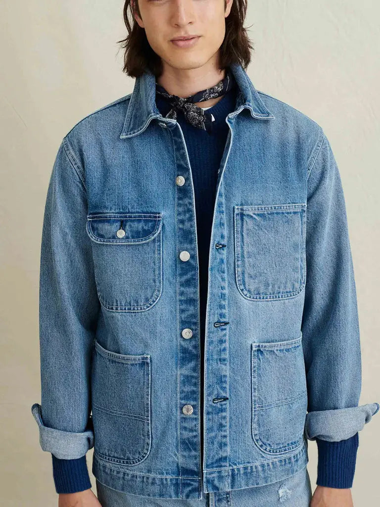 Work Jacket- Vintage Wash Denim Alex Mill