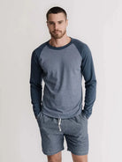 Recycled Baseball Tee- Blue - Eames NW