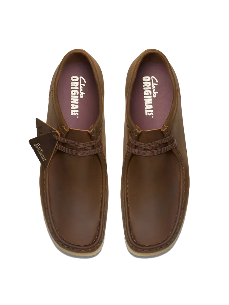 Clarks wallabee beeswax leather online