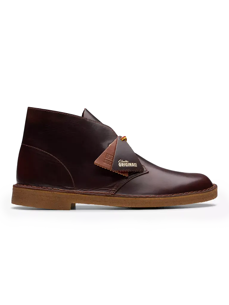 Clarks Originals Burgundy DSRTBoot Hiker Desert Boots