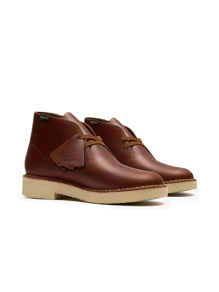 Clarks | Desert Boot Gore Tex- Brown Leather – Eames NW
