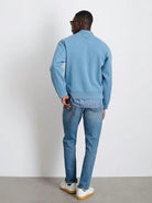 Marlon Sweatshirt- Heather Delft Blue Alex Mill