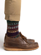 Cotton Fair Isle Sock- Woodland American Trench