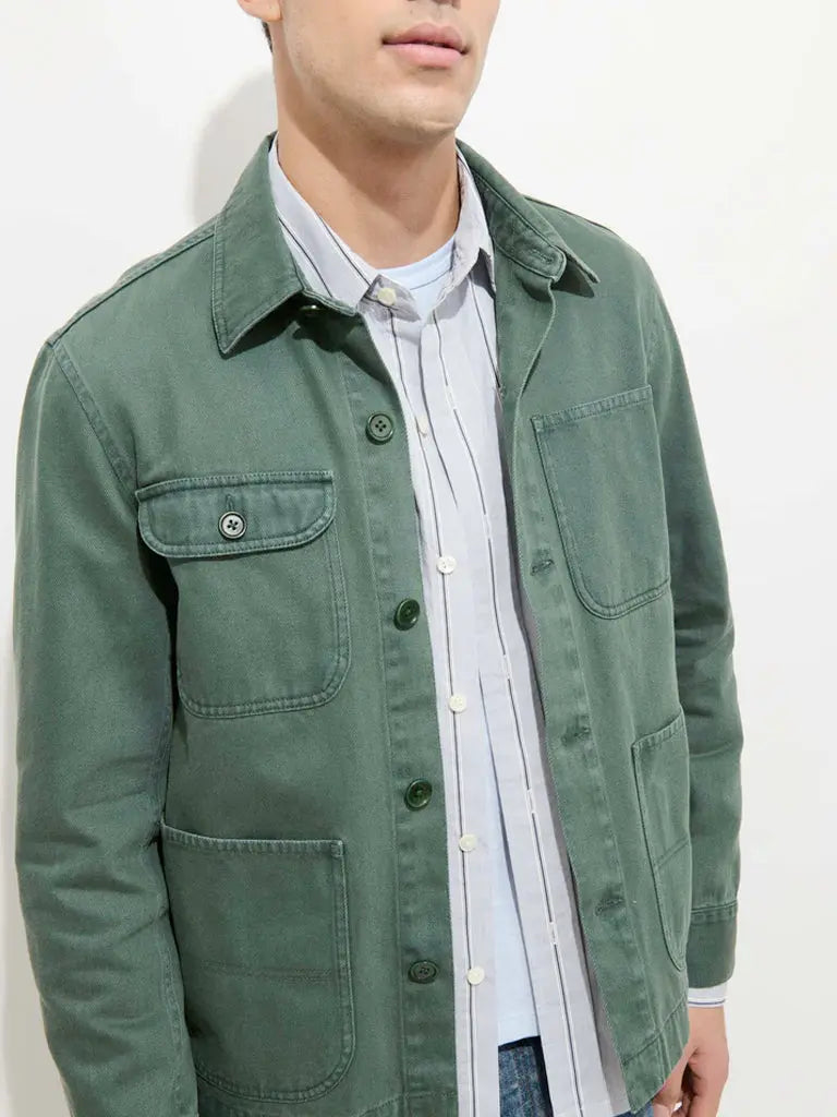 Alex Mill | Garment Dyed Work Jacket- Faded Cyprus – Eames NW