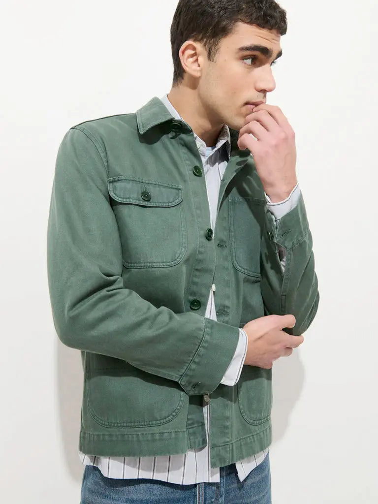 Alex Mill | Garment Dyed Work Jacket- Faded Cyprus – Eames NW