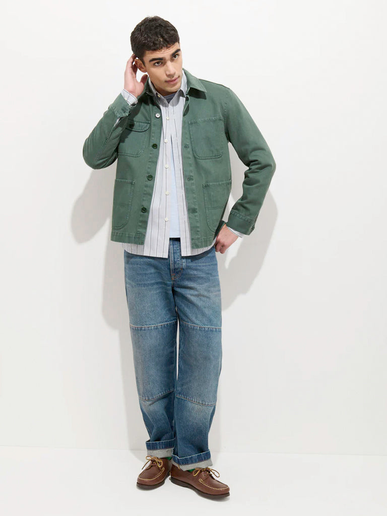 Garment Dyed Work Jacket- Faded Cyprus Alex Mill Jackets