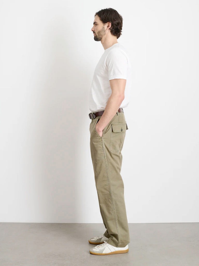 Feild Pant Herringbone- Vintage Olive Alex Mill Pants