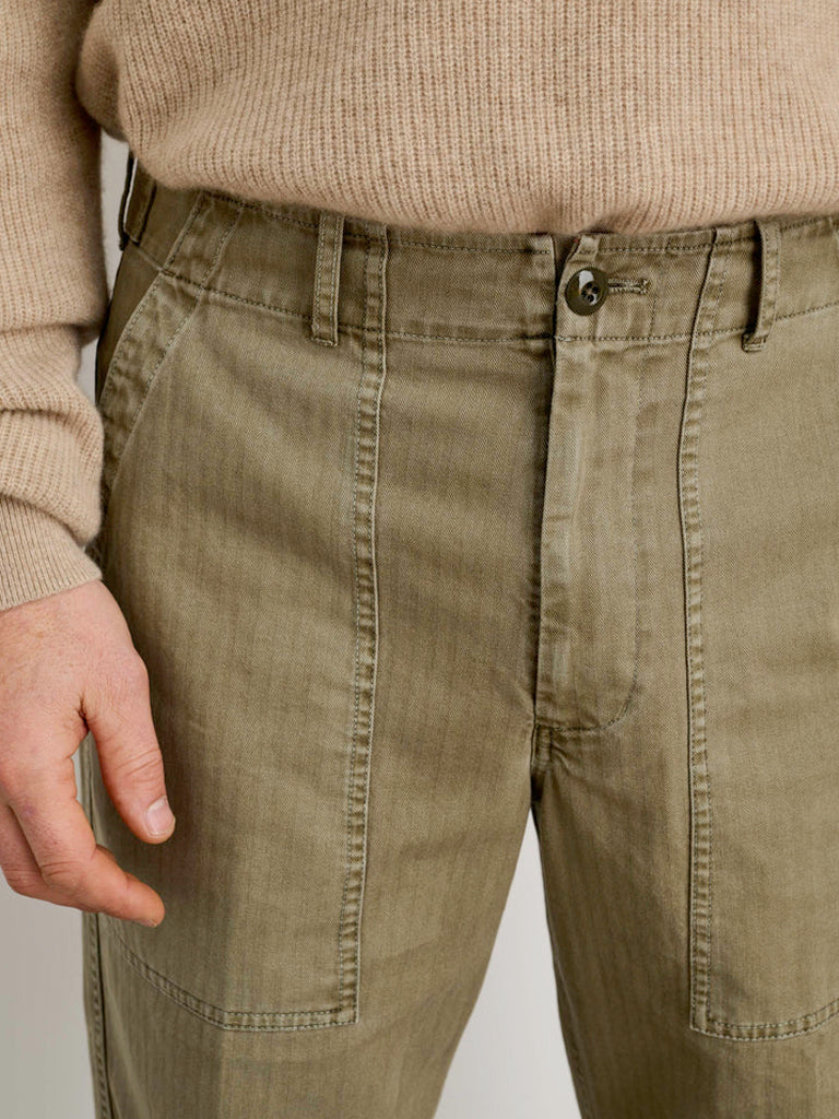Feild Pant Herringbone- Vintage Olive Alex Mill Pants
