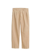 Mill Double Pleated Pant In Vintage Twill- Vintage Khaki Alex Mill Pants