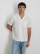 Camp Shirt- White Linen Alex Mill Shirts