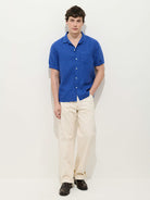 Camp Shirt- Colbalt Linen Alex Mill Shirts