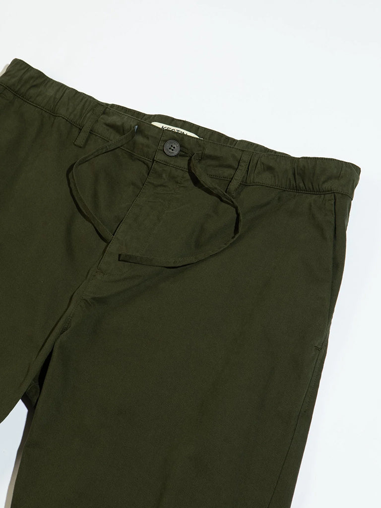 Iverness Trouser- Defender Green Cotton Twill