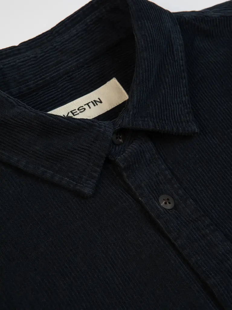 Dirleton Shirt- Navy Corduroy Kestin