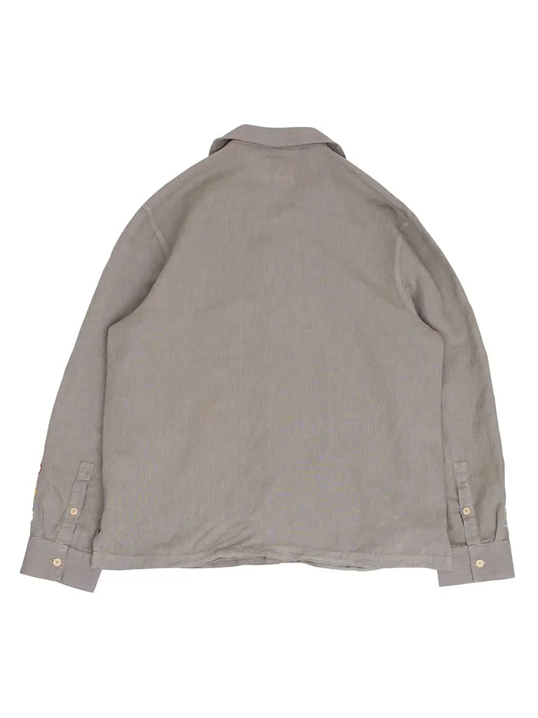 LS Soft Collar Shirt- Olive Sun Folk