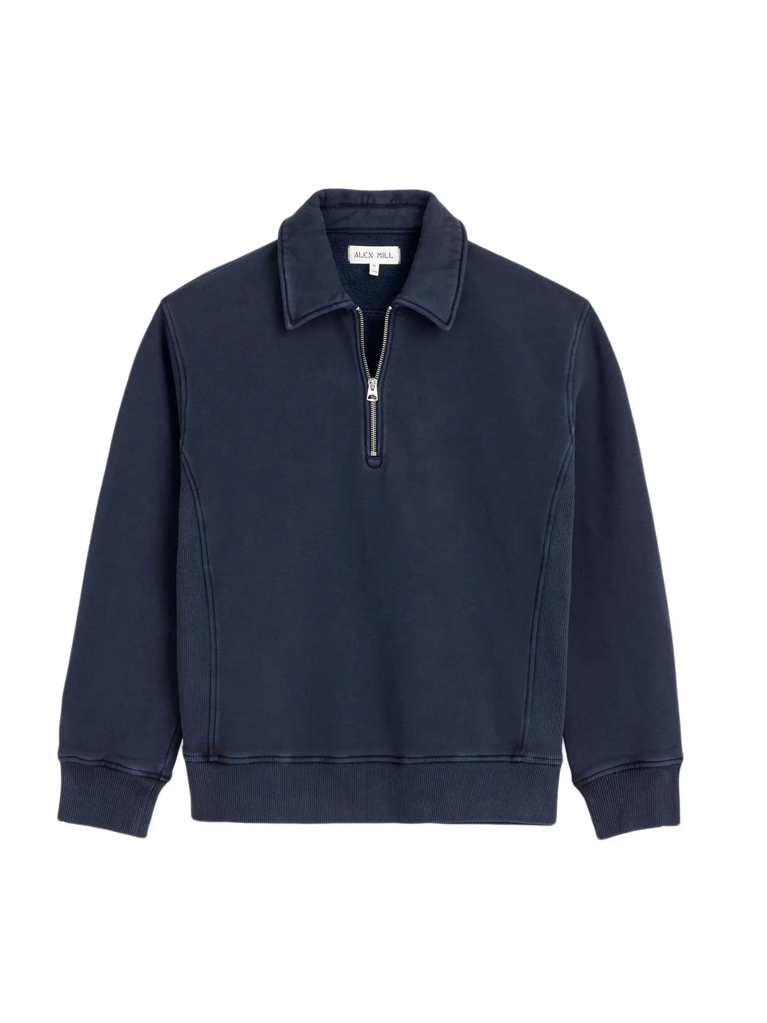 Som Half Zip Sweatshirt in Fleece- Navy - Eames NW