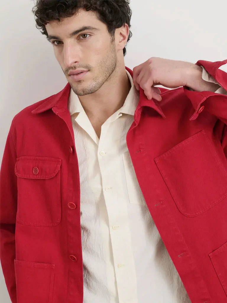 Garment Dyed Work Jacket- Red Pepper Alex Mill