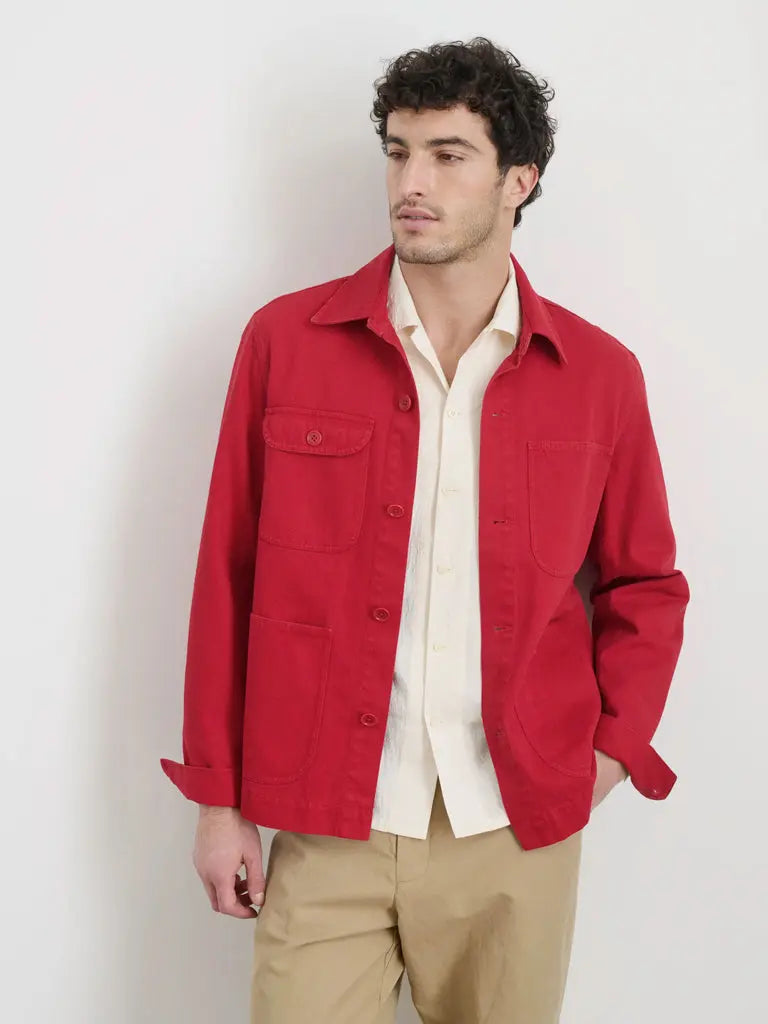 Garment Dyed Work Jacket- Red Pepper Alex Mill