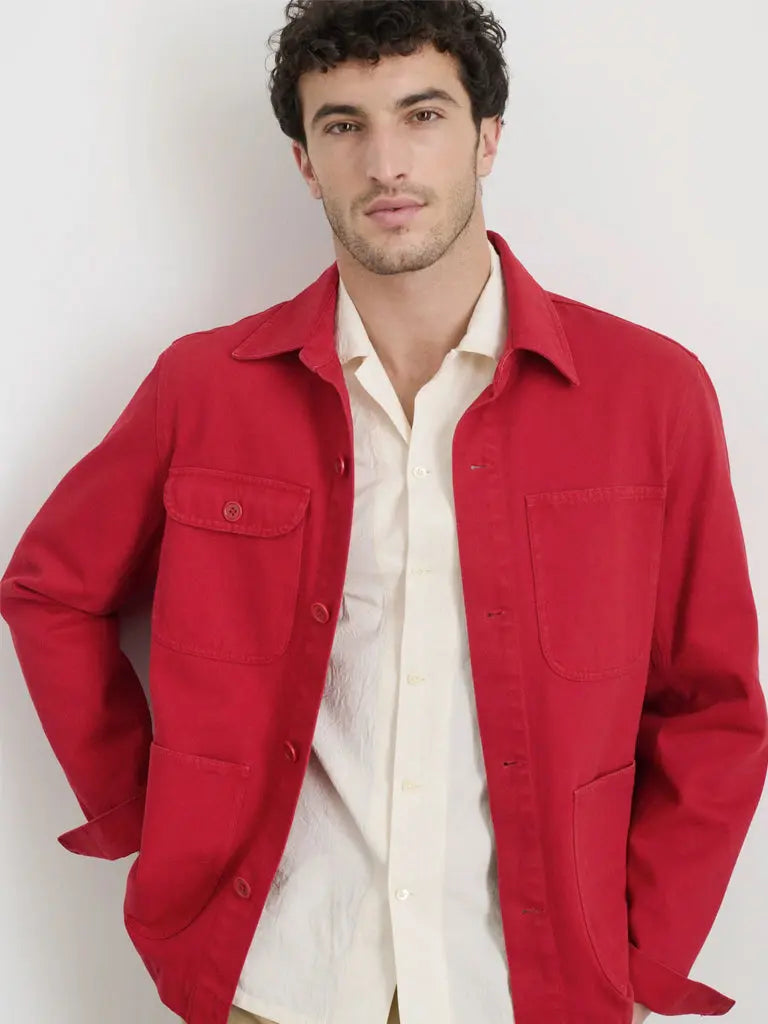 Garment Dyed Work Jacket- Red Pepper Alex Mill