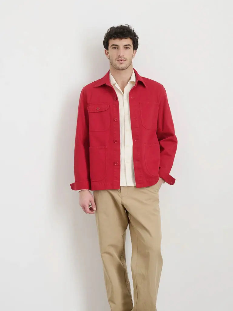 Garment Dyed Work Jacket- Red Pepper Alex Mill