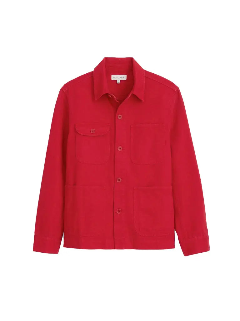 Garment Dyed Work Jacket- Red Pepper Alex Mill