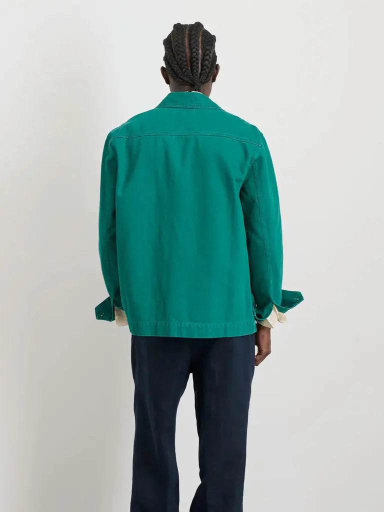 Garment Dyed Work Jacket- Jadeite Alex Mill