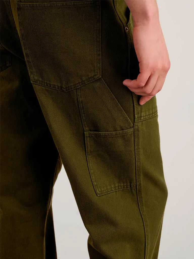 Painter Pant in Recycled Denim- Military Olive - Eames NW