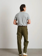 Painter Pant in Recycled Denim- Military Olive - Eames NW