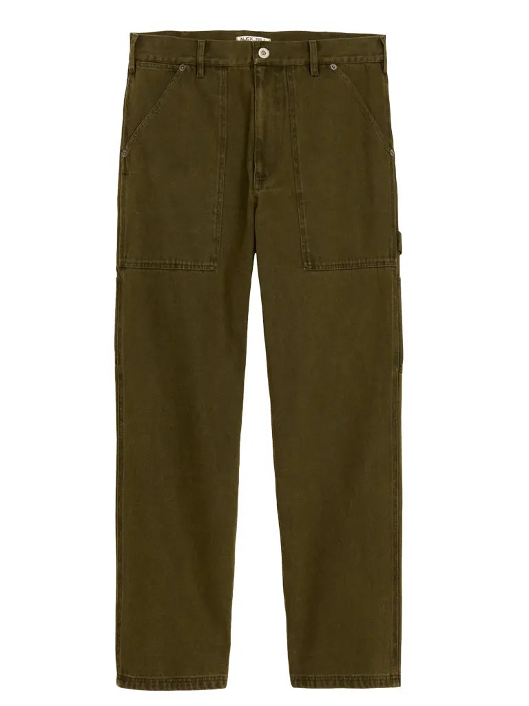 Painter Pant in Recycled Denim- Military Olive - Eames NW