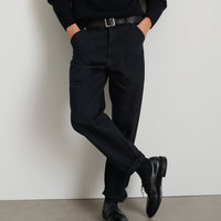 Painter Pant in Recycled Denim- Washed Black